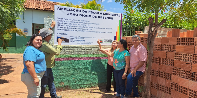 Prefeitura inicia obras de reforma e ampliação da Escola João da
